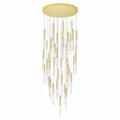 Cwi Lighting Dragonswatch Led Integrated Chandelier With satin Gold Finish 1703P32-45-602